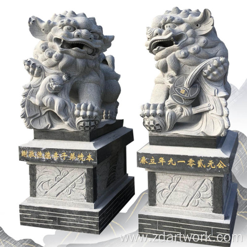 Customized stone carving lion